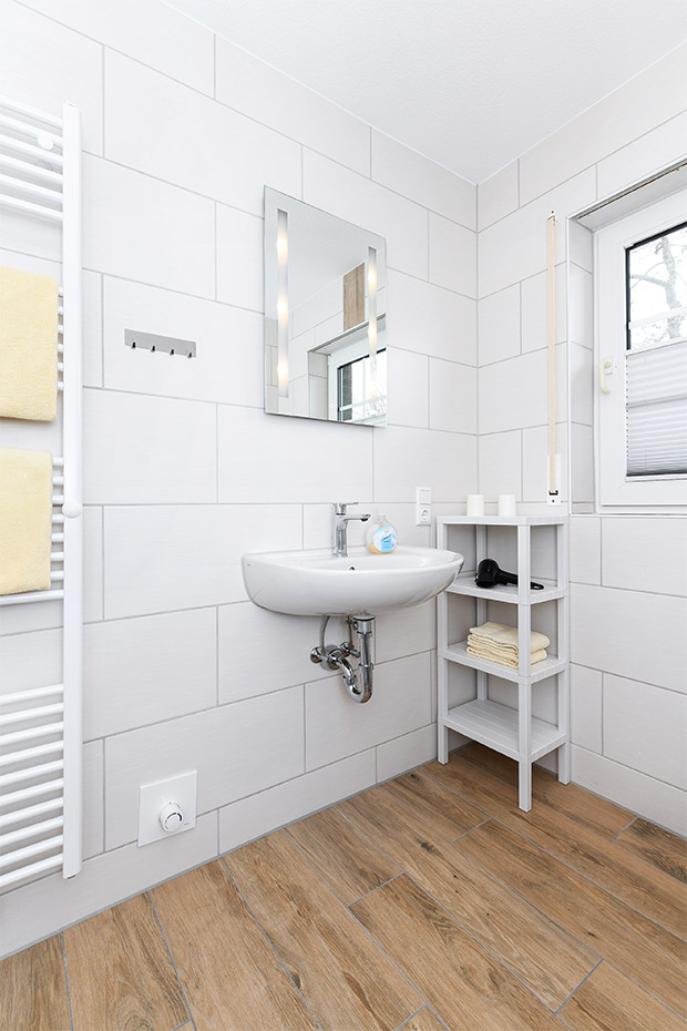 Ferienwohnung „Strandläufer“ - Badezimmer