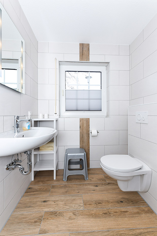 Ferienwohnung „Strandläufer“ - Badezimmer