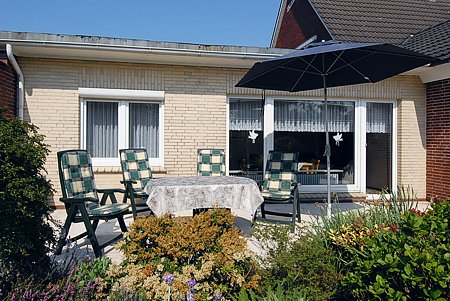 Ferienhaus „Schwalbennest“ - Terrasse