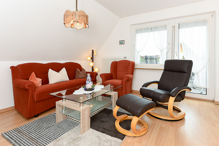 Ferienwohnung „Utkiek“ - Wohnzimmer