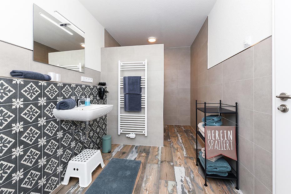 Ferienwohnung „Hühnerstall“ - Badezimmer im Erdgeschoss