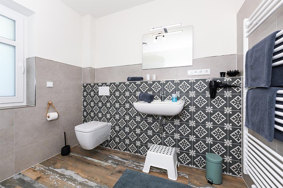 Ferienwohnung „Hühnerstall“ - Badezimmer im Erdgeschoss