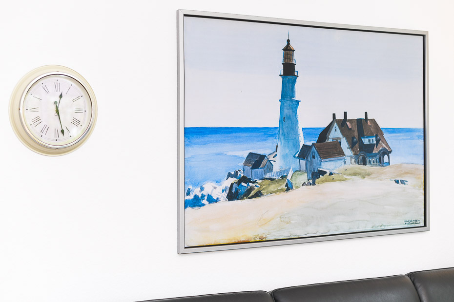 Ferienwohnung „Süd“ - Wohnzimmer mit integriertem Küchenbereich