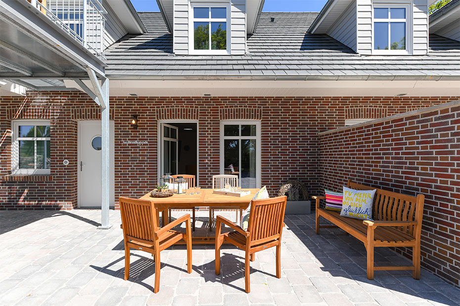 Ferienwohnung „Treckerschuppen“ - West-Terrasse