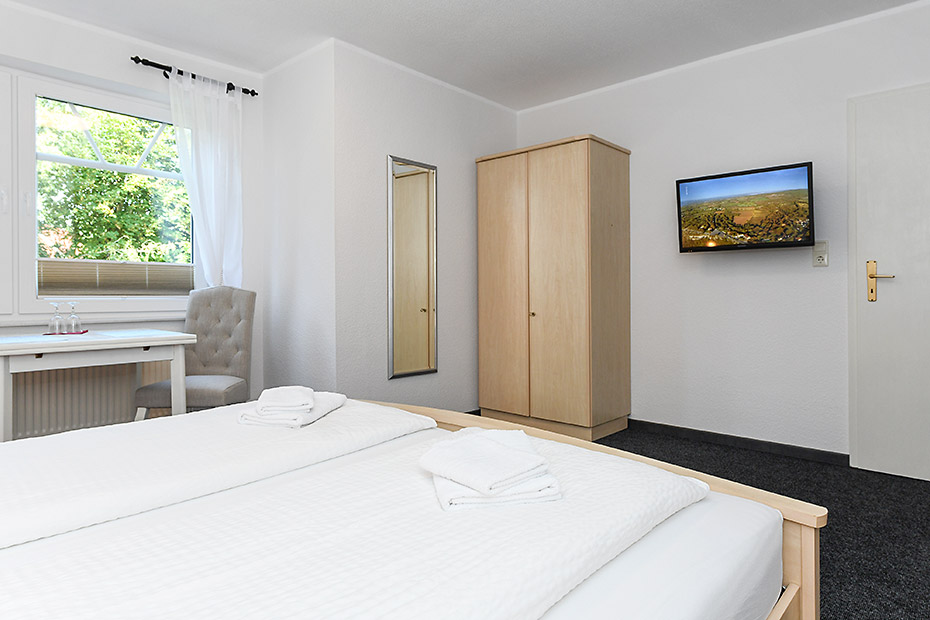 Apartment A - Wohn- und Schlafraum mit integriertem Küchenbereich