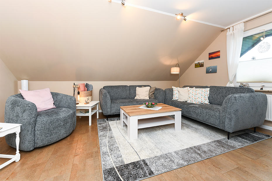 Ferienwohnung „Haus Heimathafen“ - Wohnzimmer