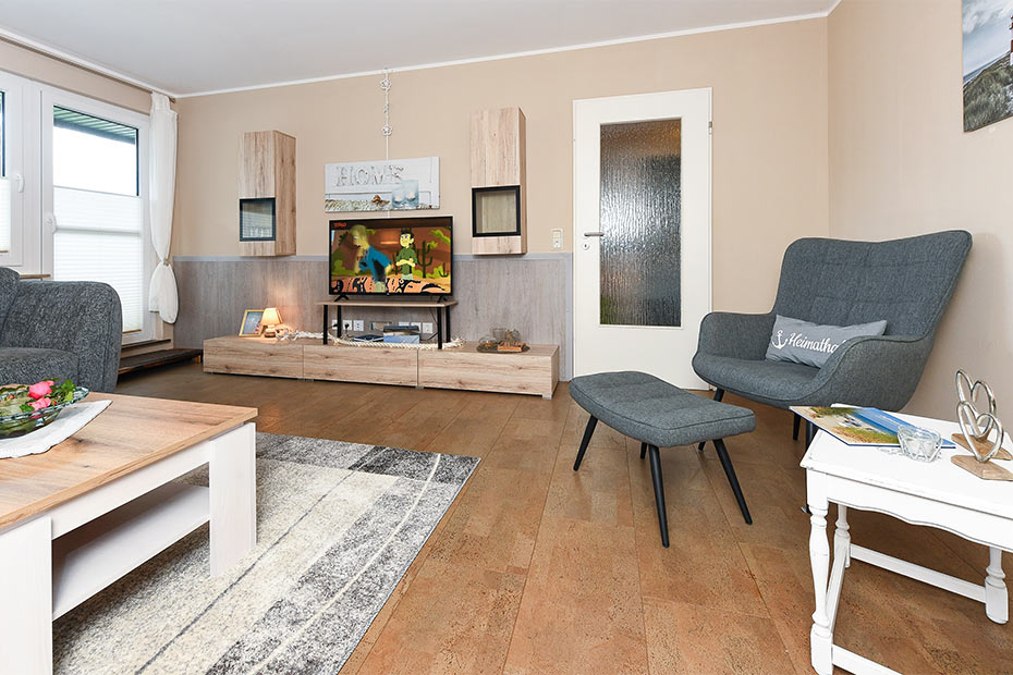 Ferienwohnung „Haus Heimathafen“ - Wohnzimmer