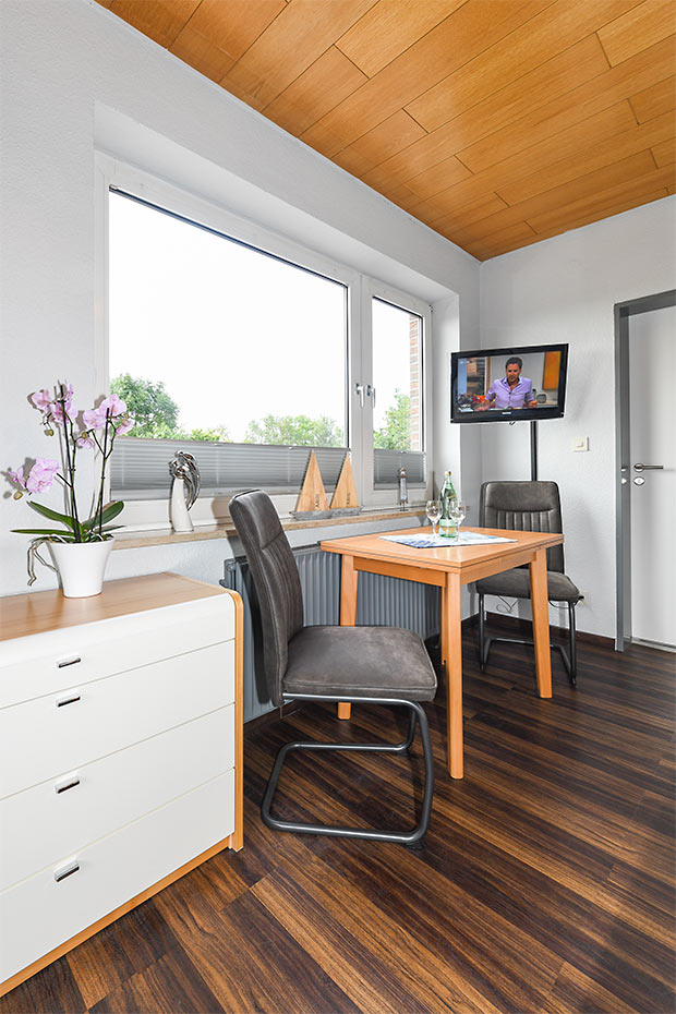 Apartment 02 - Wohn- und Schlafraum mit integriertem Küchenbereich