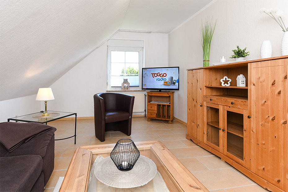 Ferienwohnung „Oberdeck“ - Wohnzimmer