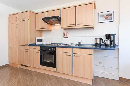 Ferienwohnung 2 - Wohnraum mit integrierter Küche