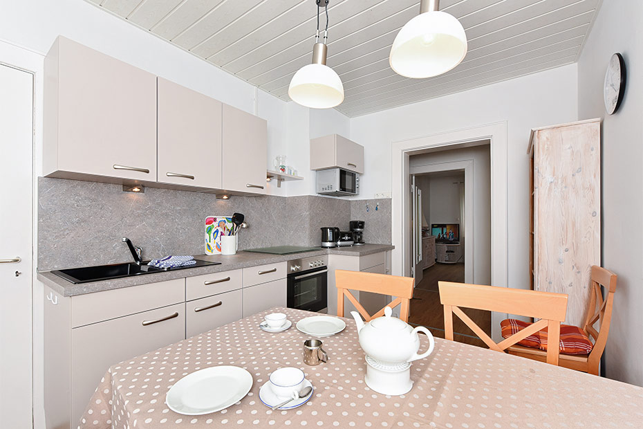 Ferienwohnung „Tiedverdriev“ - Küche