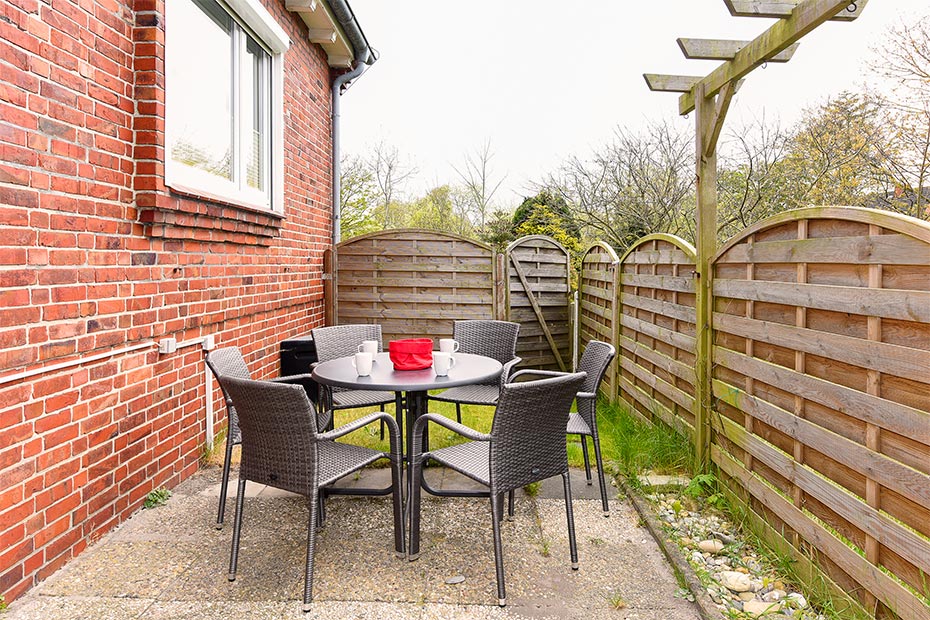 Ferienwohnung „Tiedverdriev“ - Terrasse