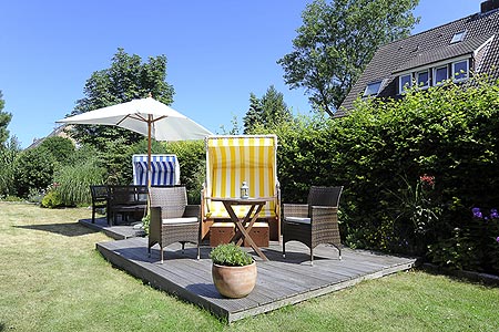 Ferienwohnung „Strandläufer“ - Terrasse