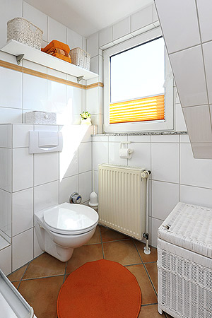Ferienwohnung „Strandläufer“ - Badezimmer