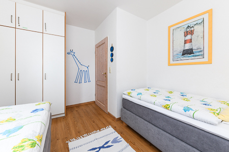 Ferienwohnung „Strandnixe“ - Schlafzimmer 2/Kinderzimmer