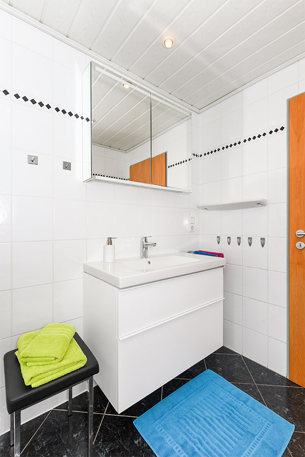Ferienwohnung „Strandrose“ - Badezimmer