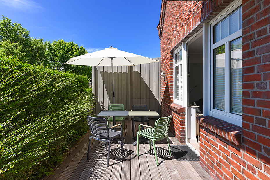 Ferienwohnung „unten mitte“ - Terrasse