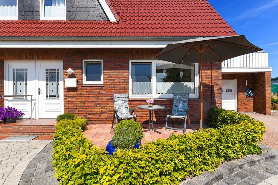 Ferienwohnung „Mühlenblick“ - Terrasse