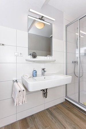 Ferienwohnung „Landblick“ - Badezimmer