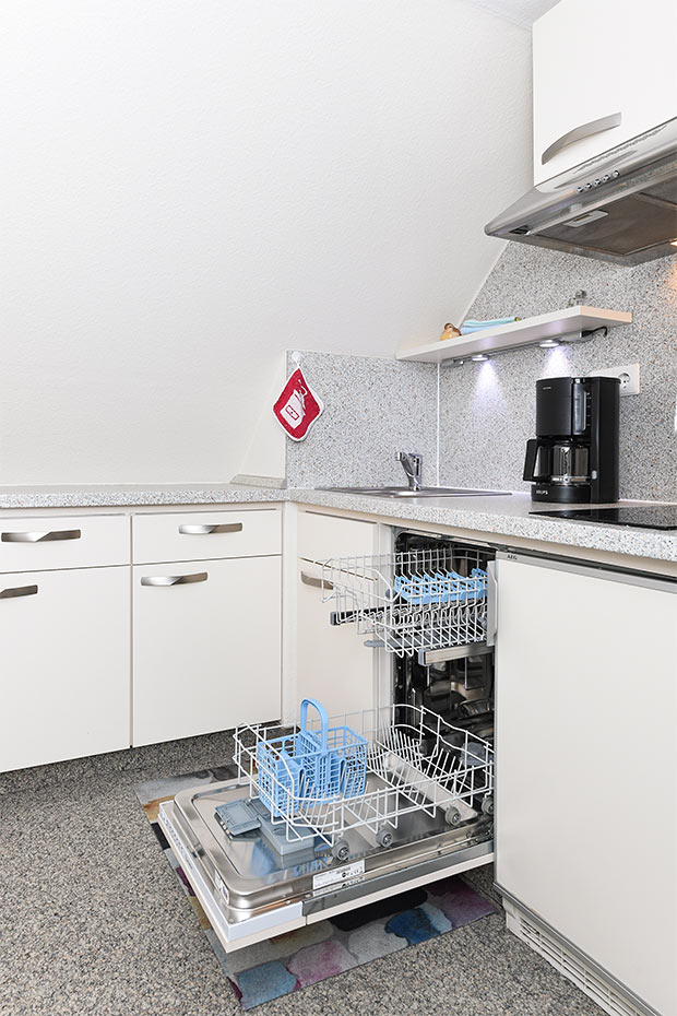 Apartment 7 - Wohn- und Schlafraum mit integriertem Küchenbereich