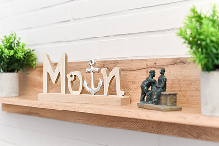 Ferienhaus „Andrea“ - Wohnzimmer mit integriertem Küchenbereich