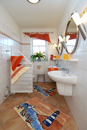 Ferienwohnung „Sandbank“ - Badezimmer