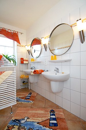 Ferienwohnung „Sandbank“ - Badezimmer