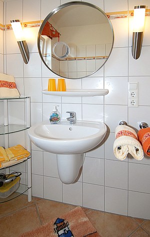 Ferienwohnung „Sandbank“ - Badezimmer
