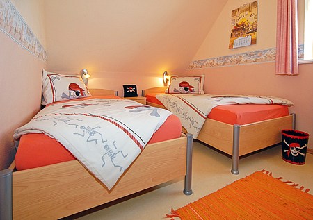 Ferienwohnung „Sandbank“ - Schlafzimmer 2/Kinderzimmer