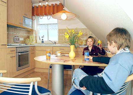 Ferienwohnung „Sandbank“ - Küche