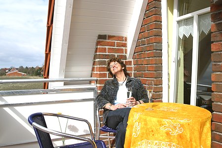 Ferienwohnung „Sandbank“ - Balkon