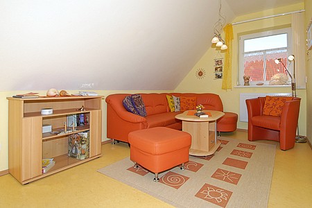 Ferienwohnung „Sandbank“ - Wohnzimmer