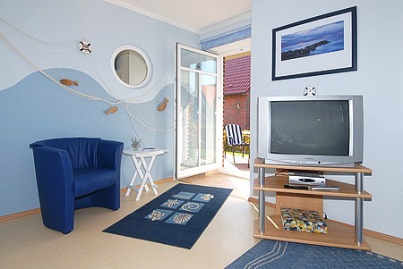 Ferienwohnung „Waterkant“ - Wohnzimmer