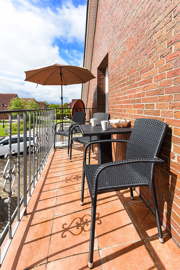 Ferienwohnung „Krabbe“ - Balkon