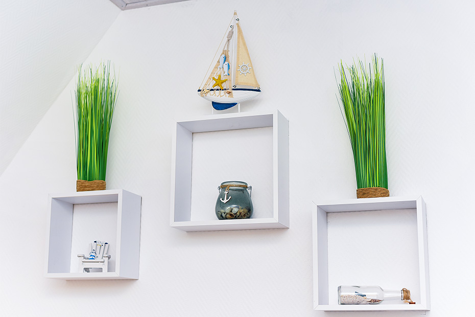 Ferienwohnung „Krabbe“ - Wohnraum mit integrierter Küche