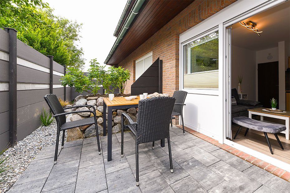 Ferienwohnung „Scholle“ - Terrasse