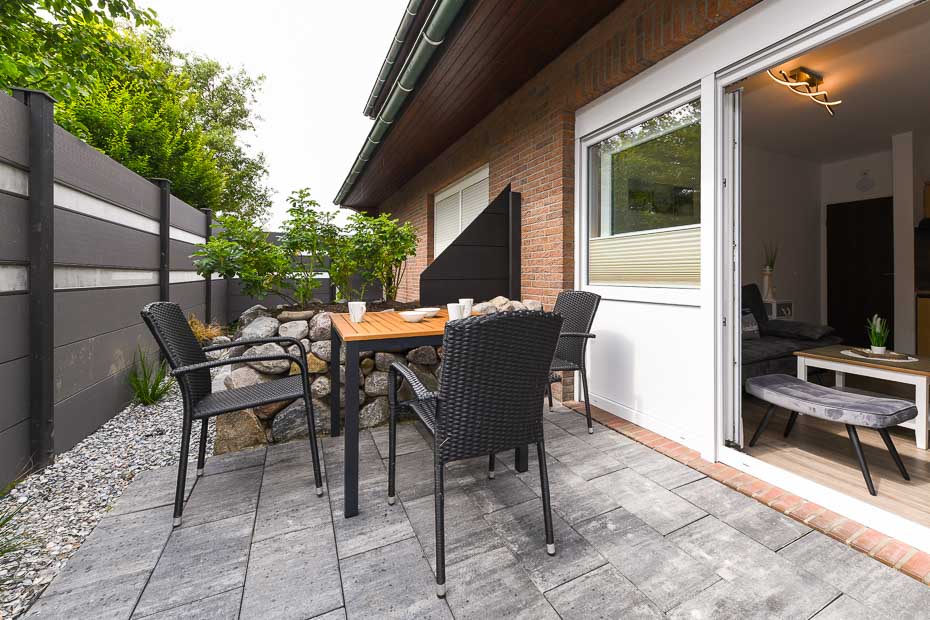 Ferienwohnung „Scholle“ - Terrasse