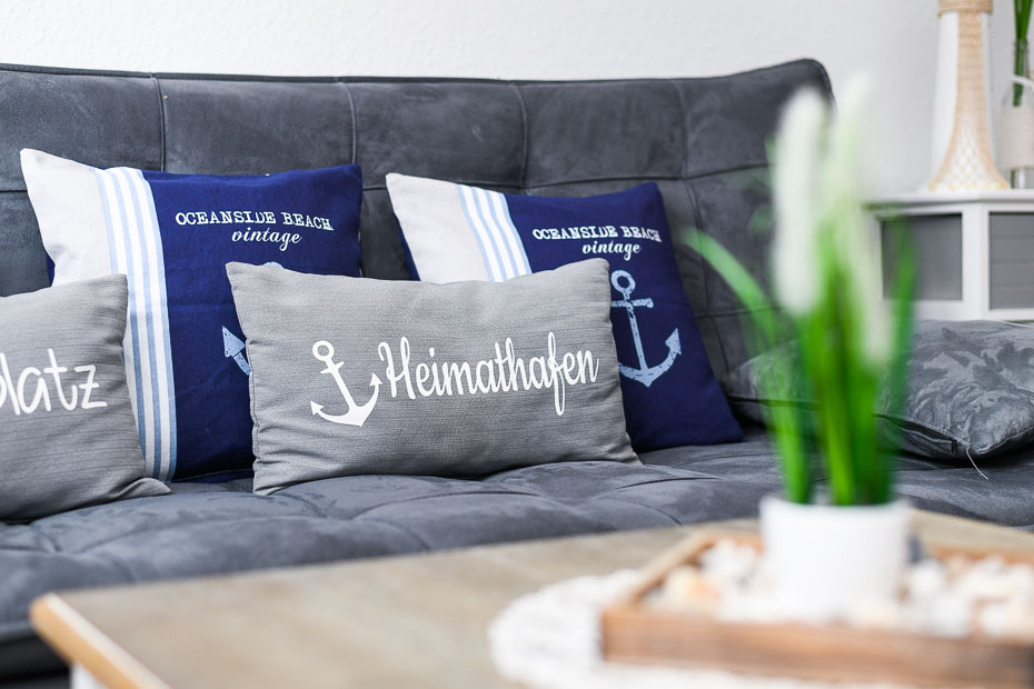 Ferienwohnung „Scholle“ - Wohnraum mit integrierter Küche