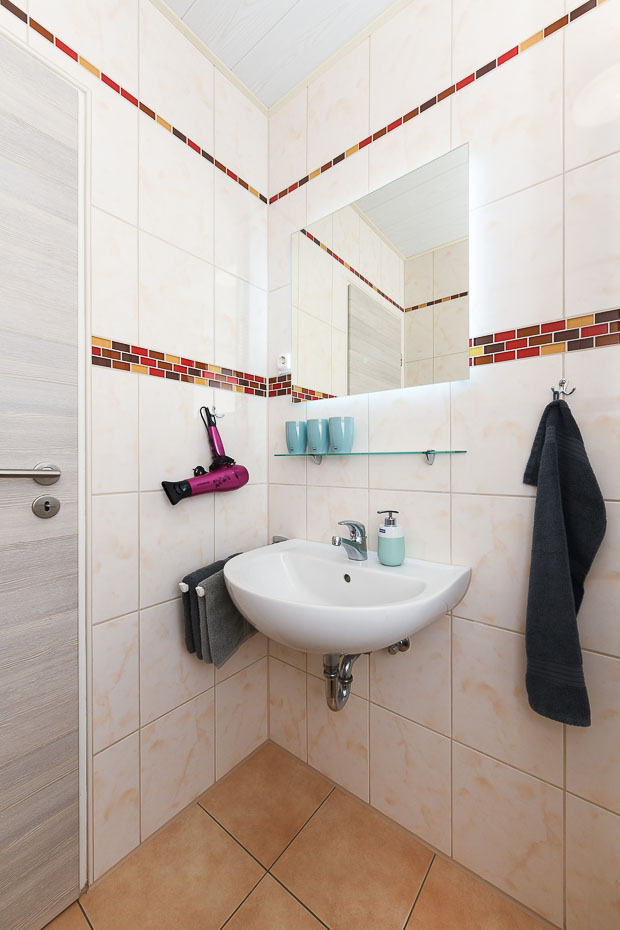 Ferienwohnung „Strandläufer“ - Badezimmer