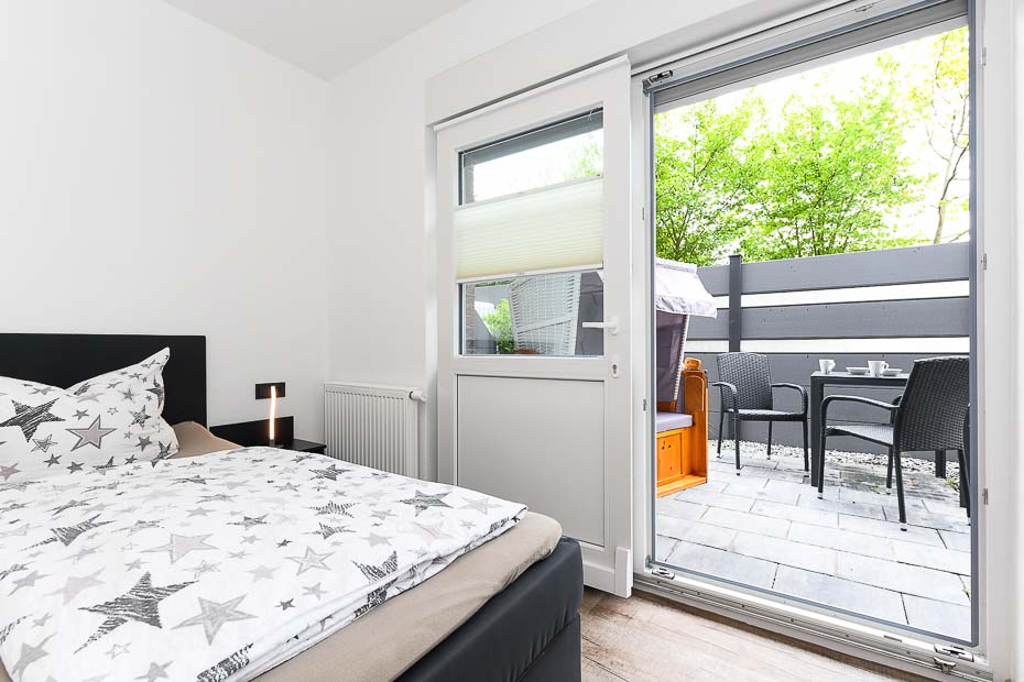 Ferienwohnung „Wattwurm“ - Schlafzimmer