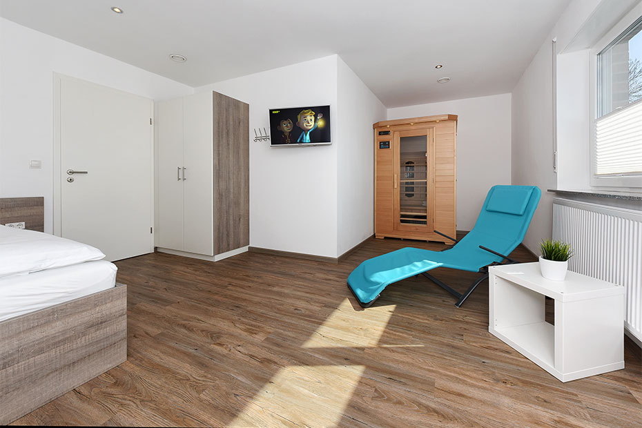 Ferienhaus „Deichgraf 1“ - Sauna mit Schlafmöglichkeit