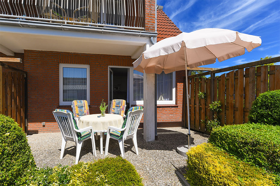 Ferienwohnung „Wangerooge“ - Terrasse