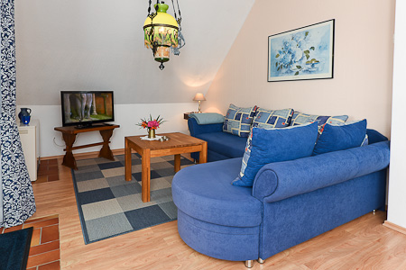 Ferienwohnung - Wohnraum mit integrierter Küche