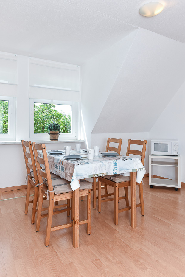 Ferienwohnung 1 - Wohnraum mit integrierter Küche