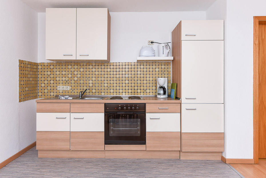 Ferienwohnung 1 - Wohnraum mit integrierter Küche