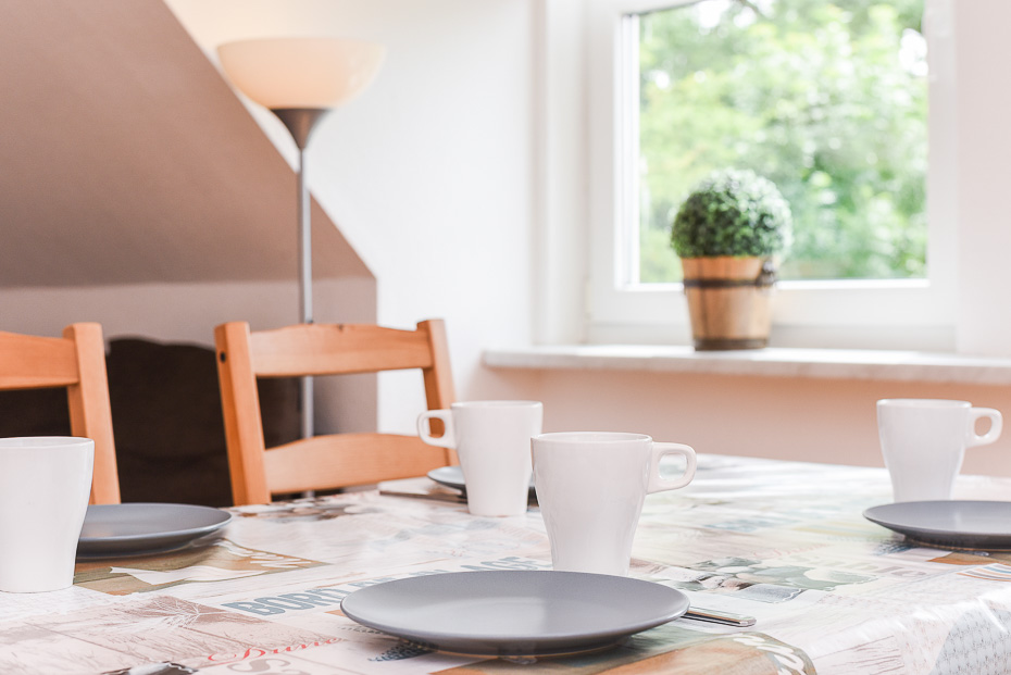 Ferienwohnung 1 - Wohnraum mit integrierter Küche