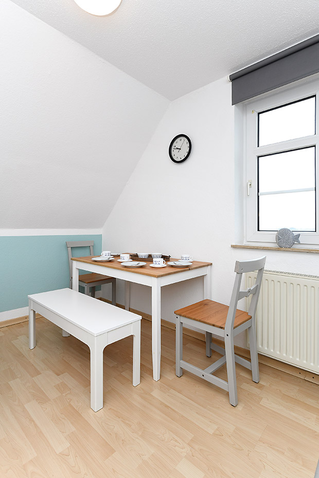 Ferienwohnung 2 - Wohnraum mit integrierter Küche