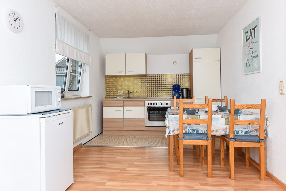 Ferienwohnung 3 - Wohnraum mit integrierter Küche
