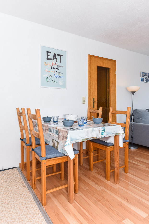 Ferienwohnung 3 - Wohnraum mit integrierter Küche