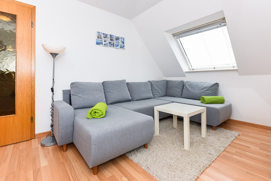 Ferienwohnung 3 - Wohnraum mit integrierter Küche